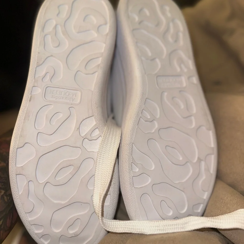 White Sneakers with Pink Accents - Picture 4 of 6